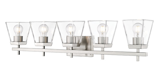 819-5V-BN - Lauren 5 Light 39" Vanity - Brushed Nickel