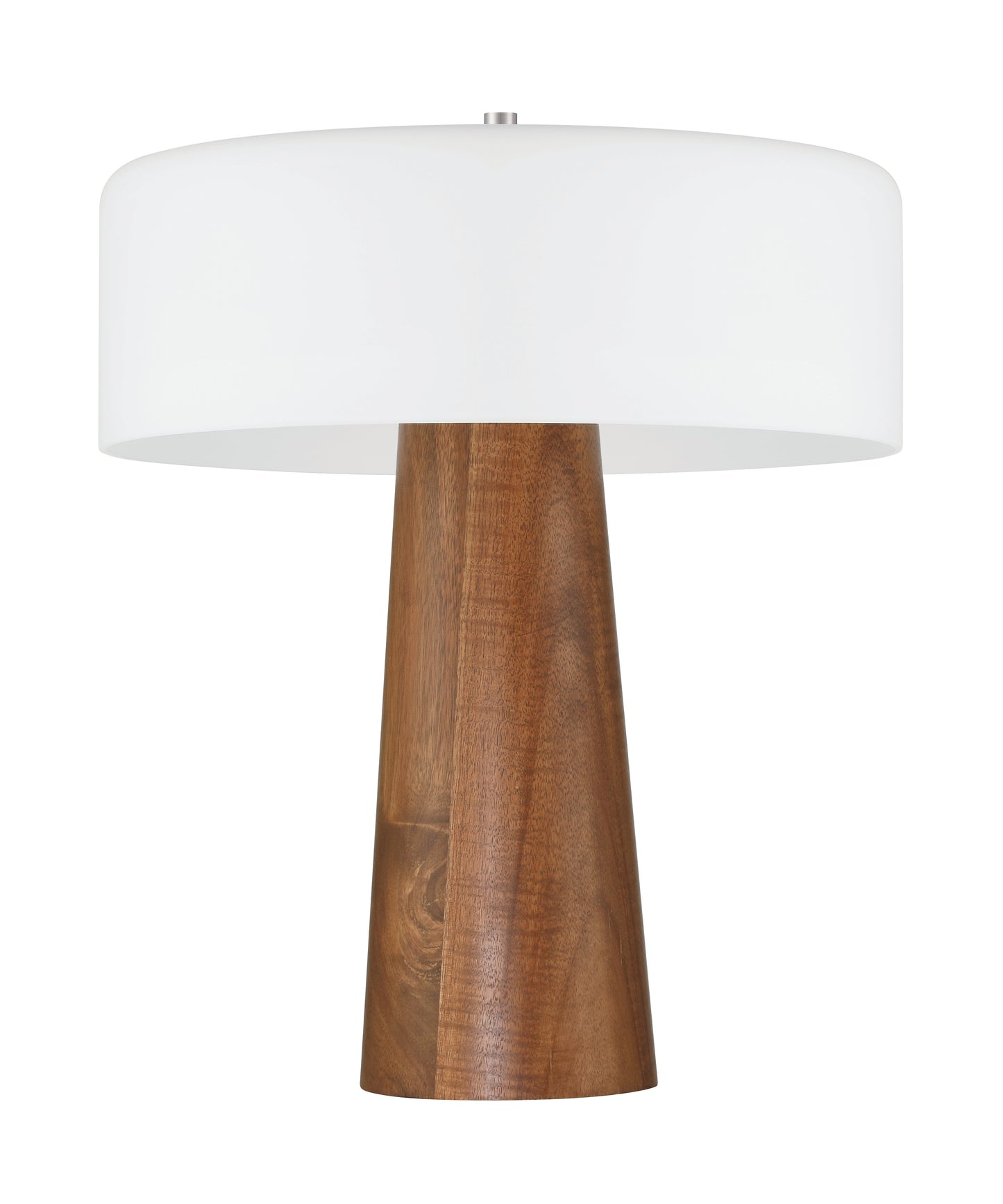 87001WN-T - Wooden Base 1 Light 18" High Table Lamp - Walnut