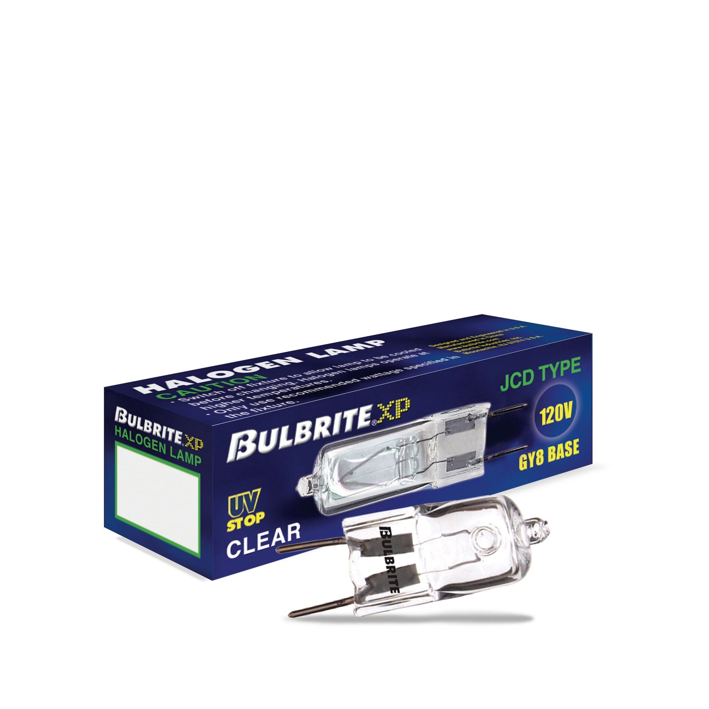 655050 - Dimmable Clear T4 Halogen GY8 Base Light Bulb - 50 Watt - 2900K - 5 Pack