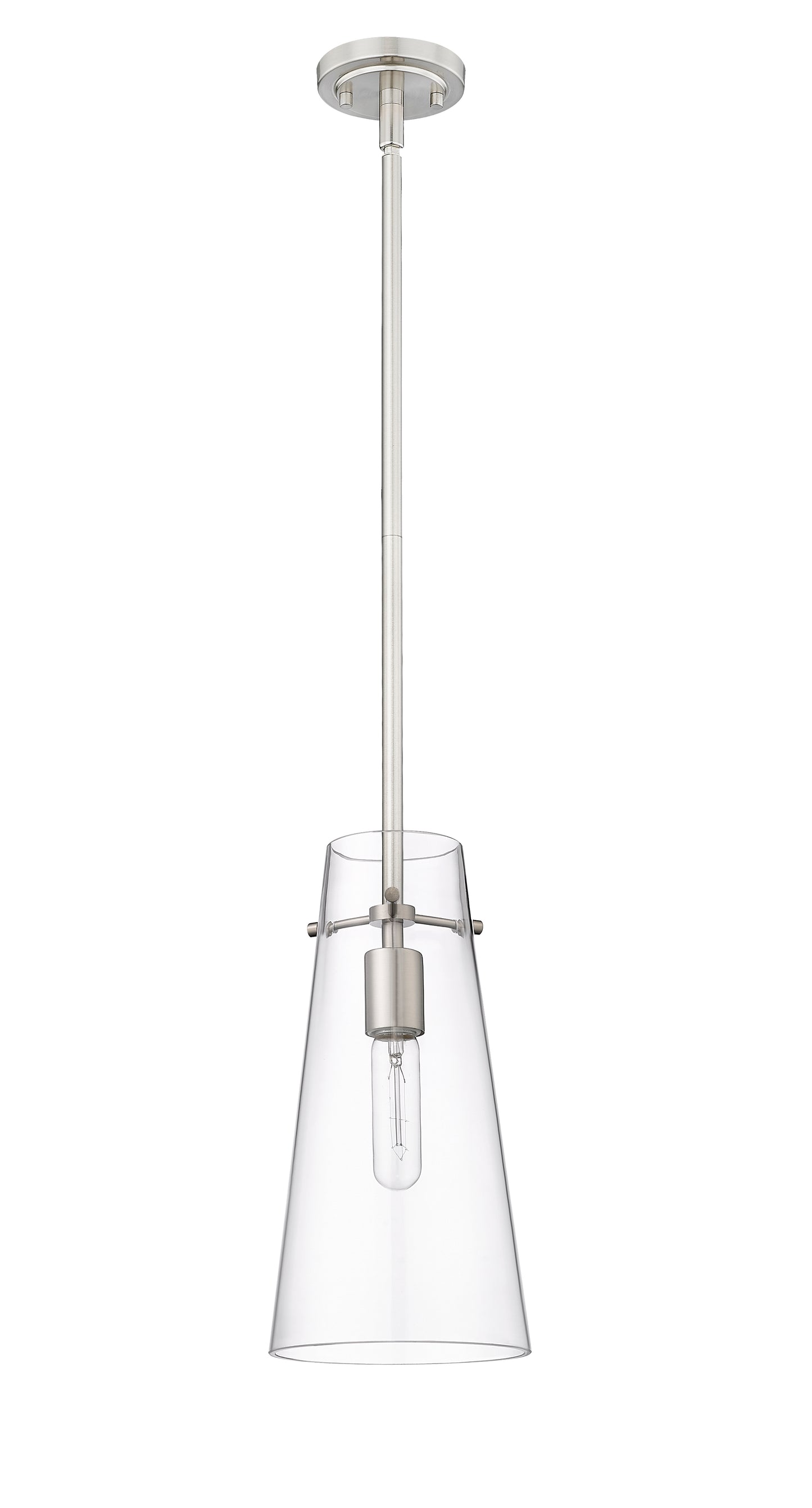 7508P-ROD-BN - Kira 1 Light 6" Pendant - Brushed Nickel