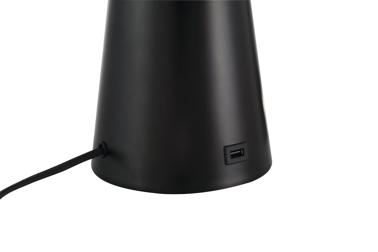 87013FB-T - Keefer 1 Light 25" High Table Lamp - Flat Black