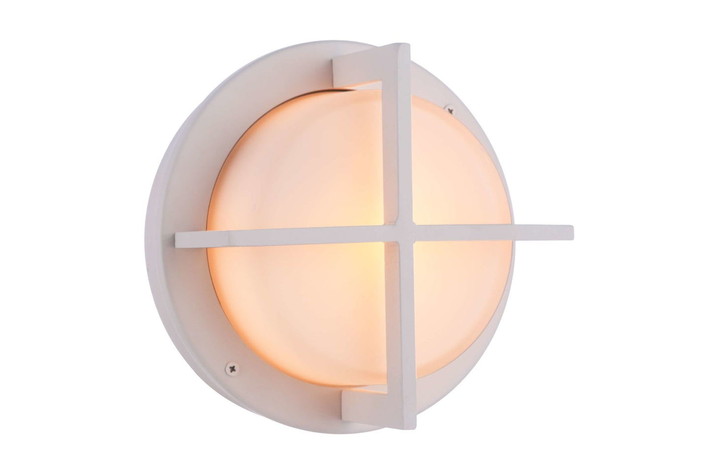ZA5912-TW - Bulkhead Round 2 Light 3.94" High Outdoor Wall/Ceiling Mount - Textured White