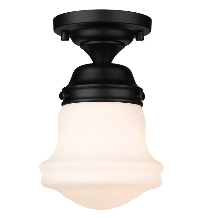 735F1-MB - Vaughn 1 Light Flush 6" Mount - Matte Black