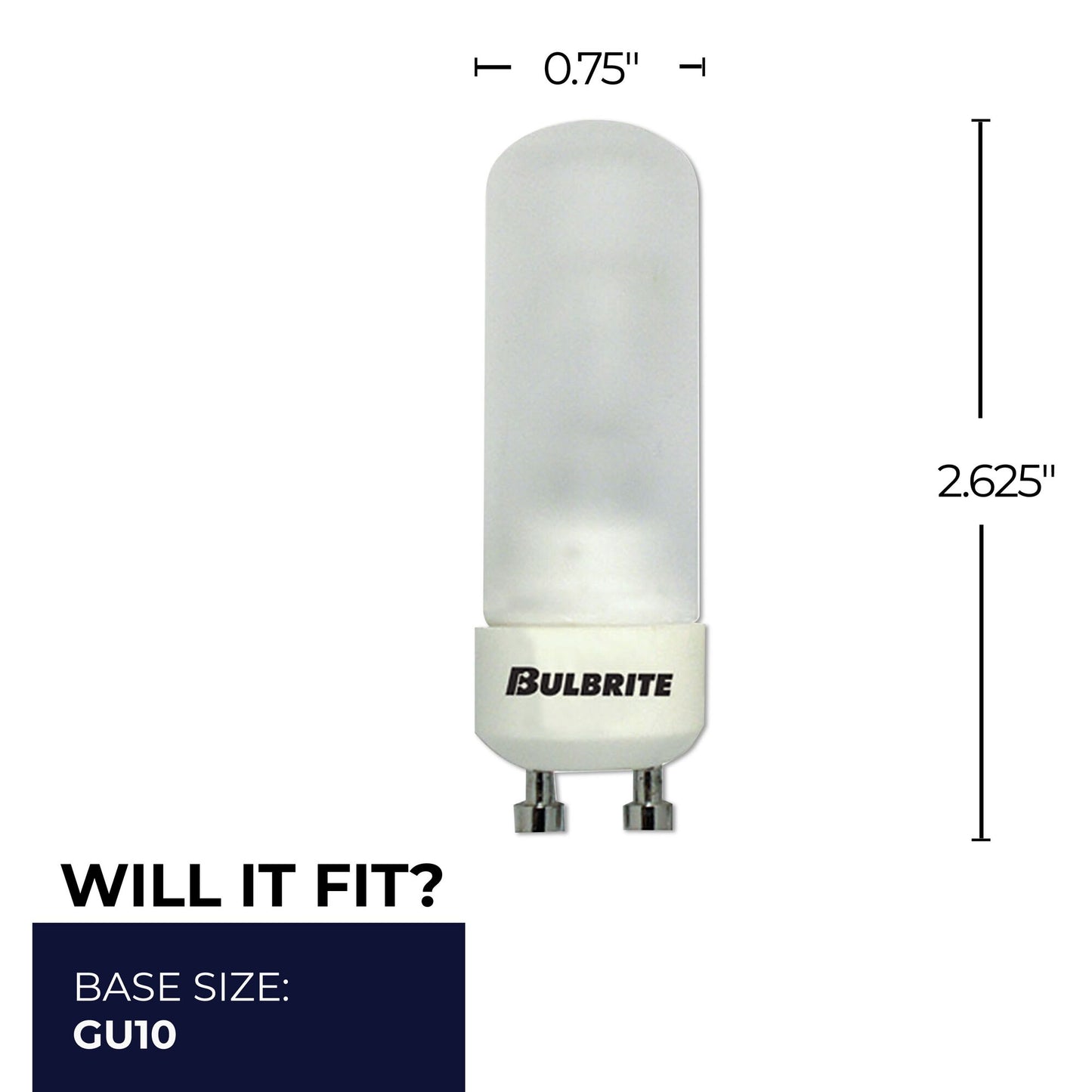 617150 - Dimmable Frost DJD Halogen GU10 Base Light Bulb - 50 Watt - 2900K - 4 Pack