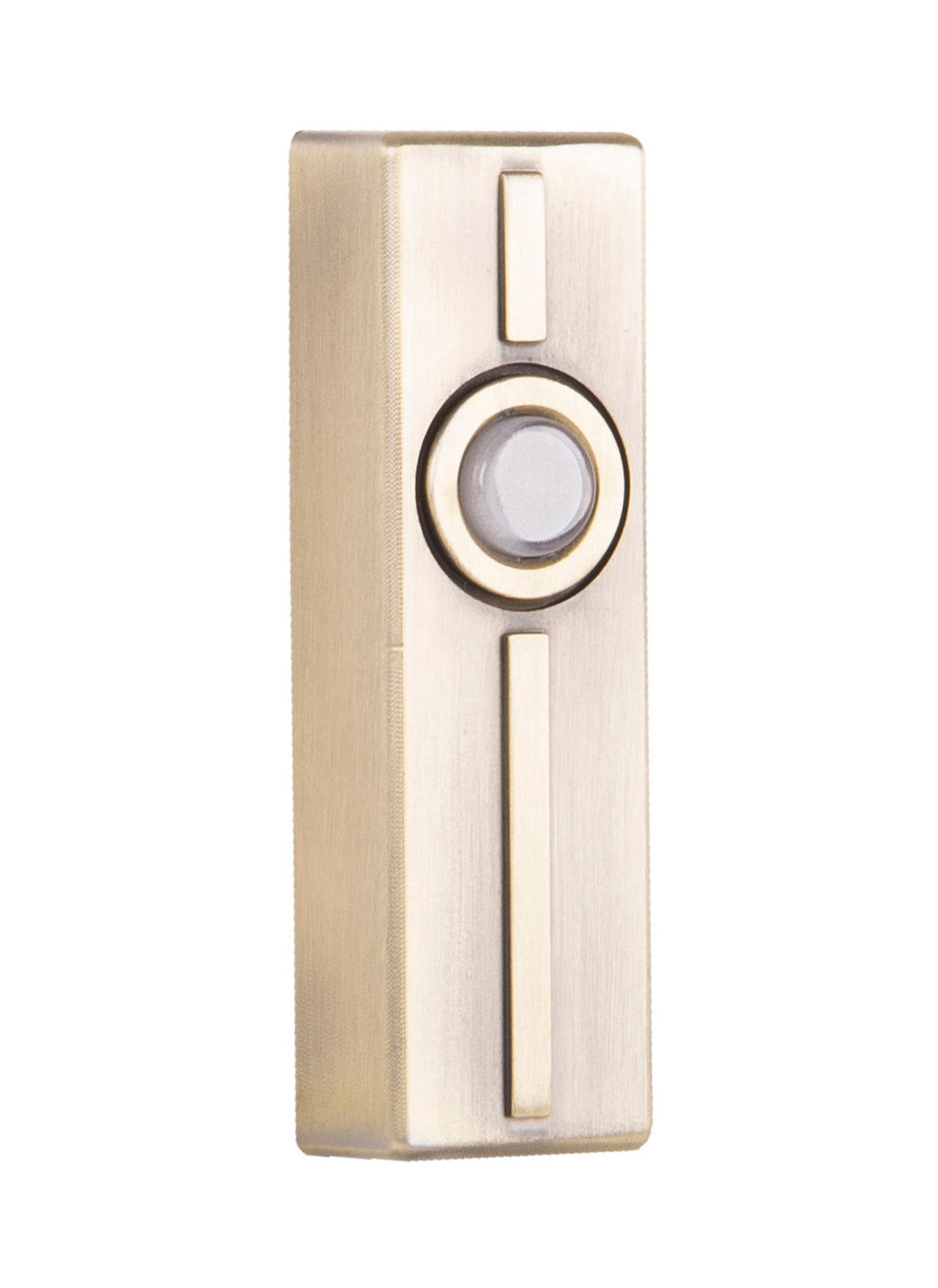 PB5013-AB - Push Button-Surface Mount 1 Light 1.1" Wide Chime Button - Antique Brass