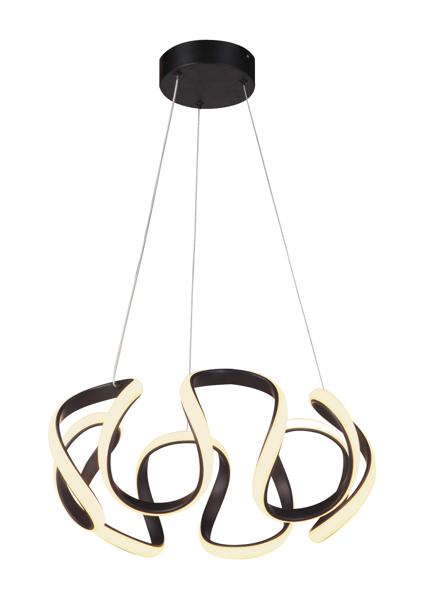 55790-FB-LED - Pulse 1 Light 18" Wide Pendant - Flat Black