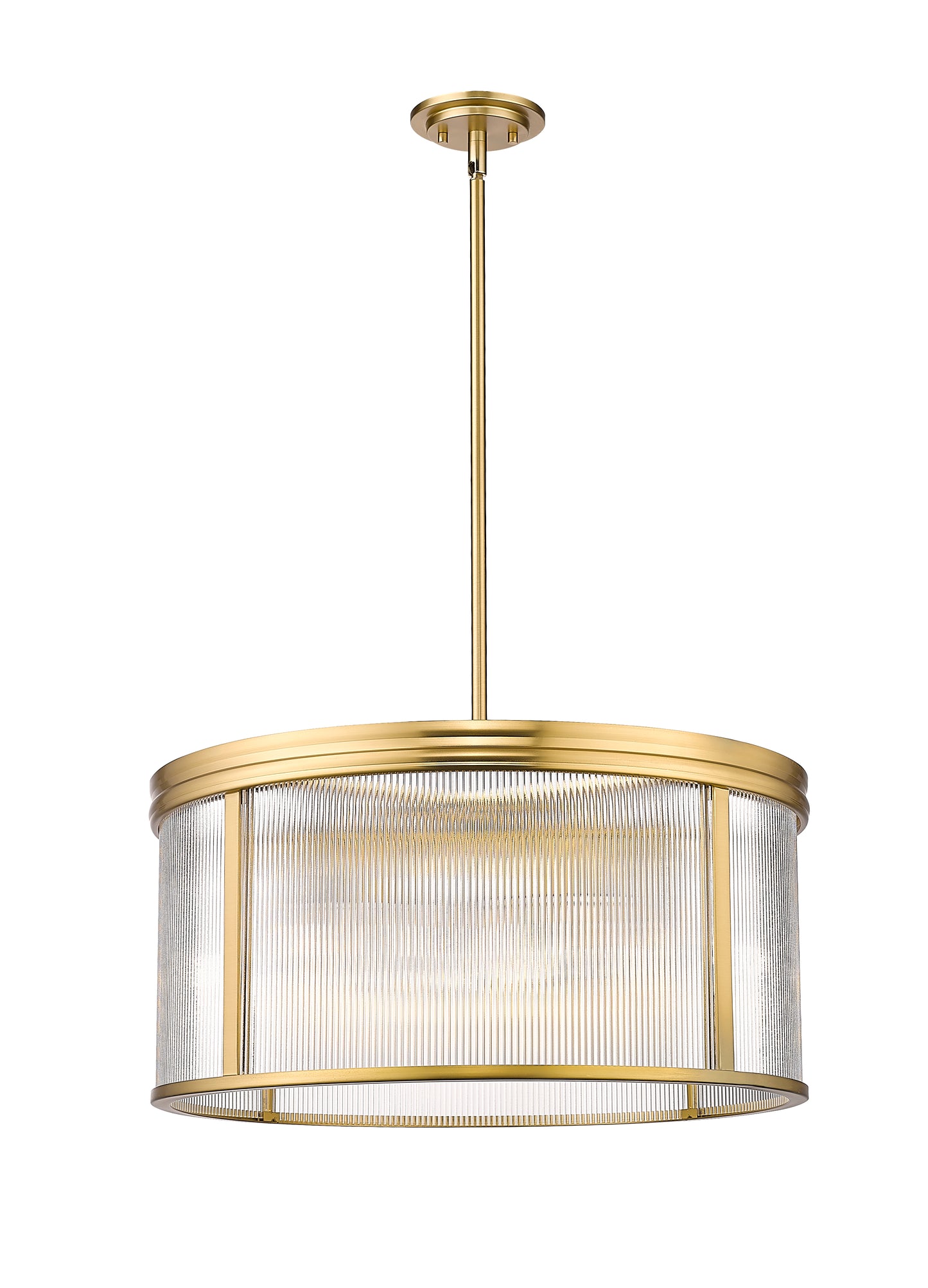 7504P24-MGLD - Carnaby 6 Light 24" Chandelier - Modern Gold