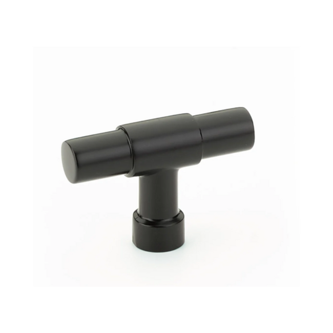 86699US19 - 2" Long Jasper Finger Pull - Industrial Modern Hardware Collection - Flat Black