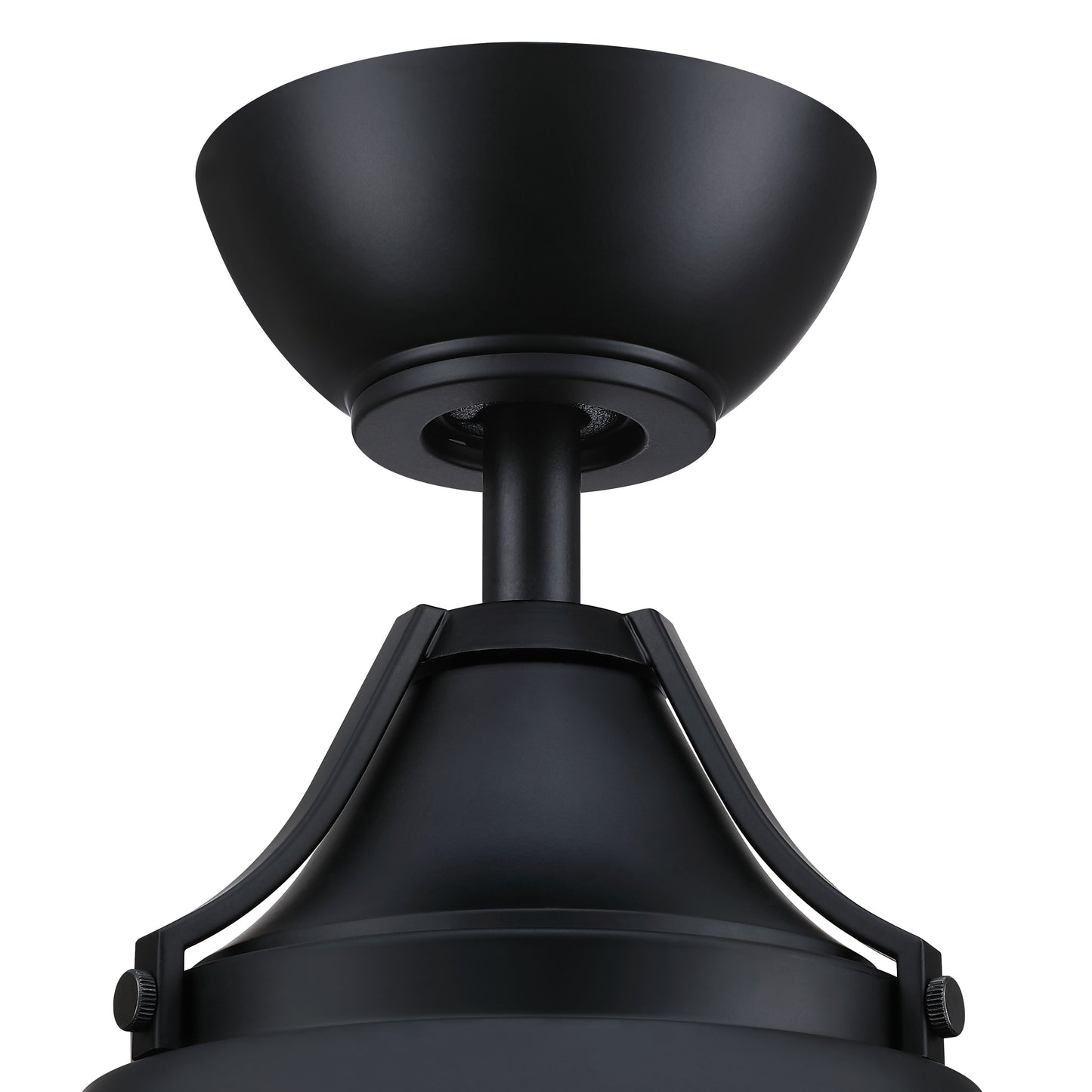 UN42FB3 - Union 42 Hidden Blades 42" 3 Blade Indoor Outdoor Ceiling Fan with Light Kit - Flat Black