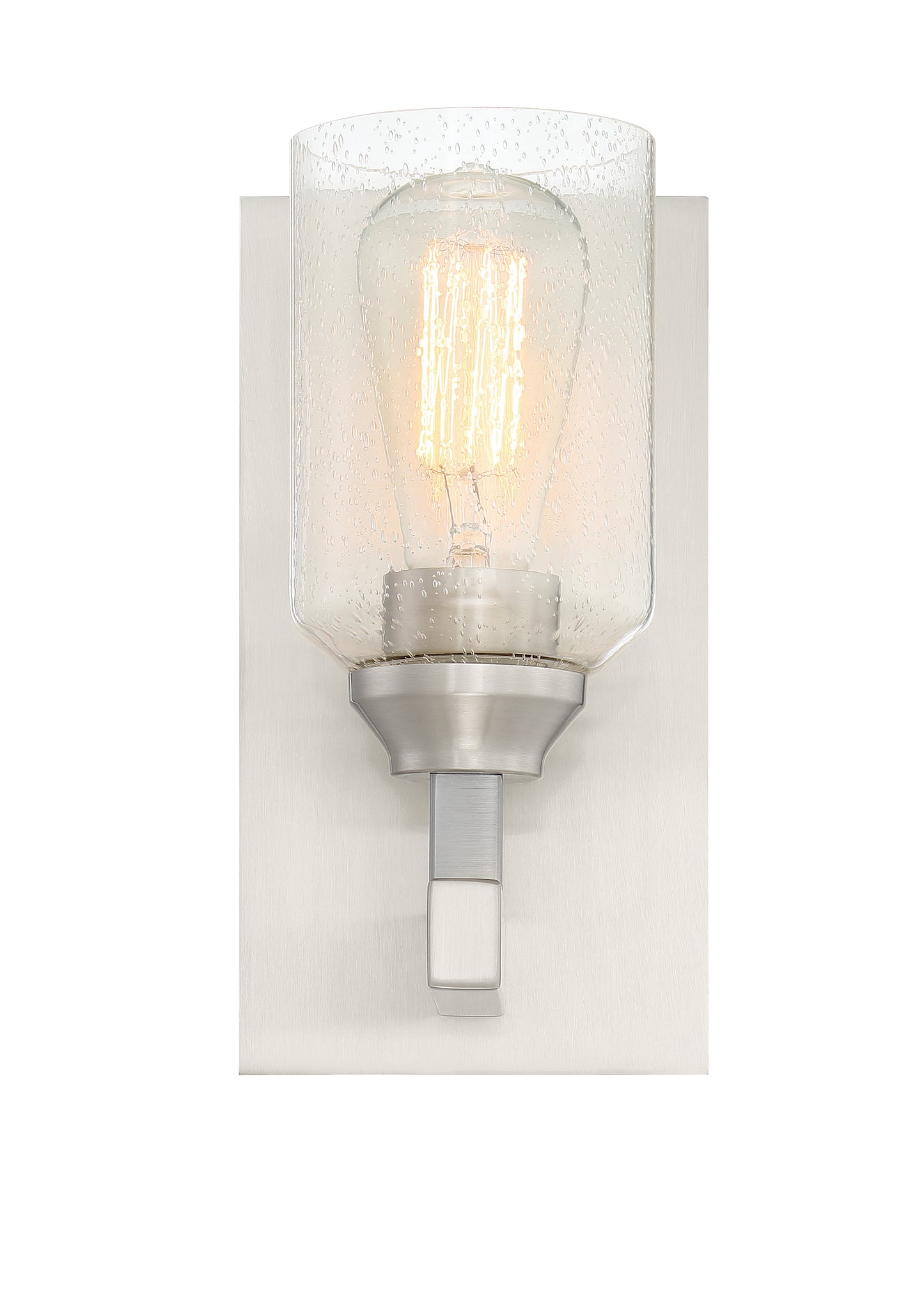 53161-BNK - Chicago 1 Light 10" High Wall Sconce - Brushed Nickel