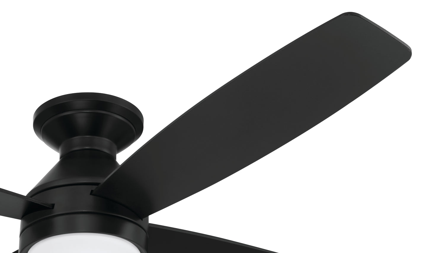 DMC52FB4 - DeMarco 52" 4-blade Ceiling Fan Indoor/Outdoor Damp Rated 52" 4 Blade Indoor Outdoor Ceiling Fan with Light Kit - Flat Black