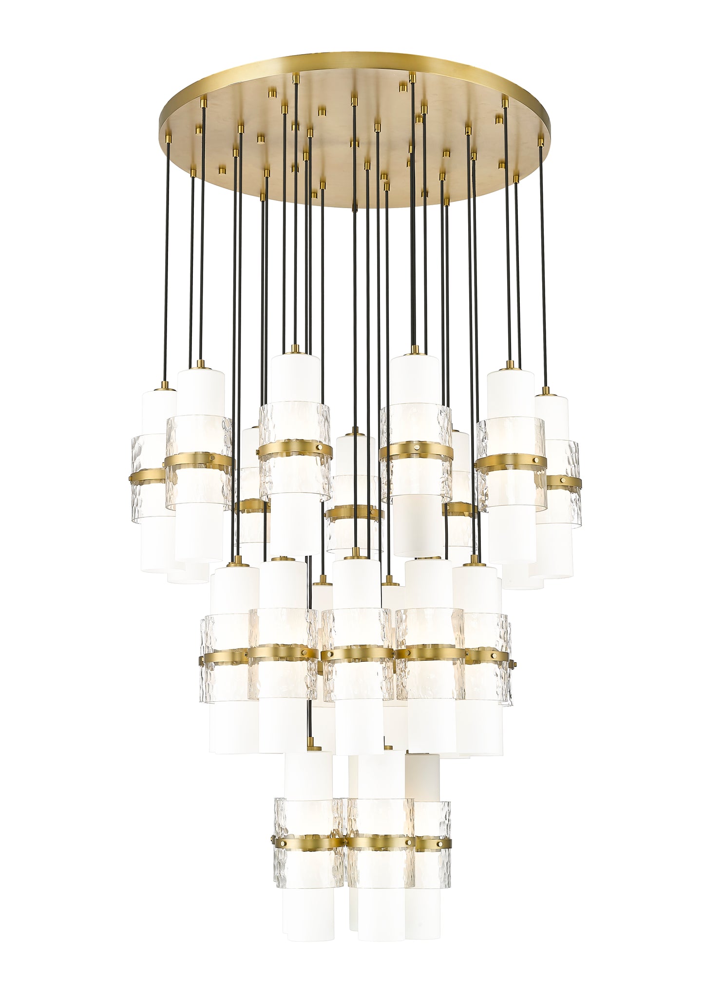 1946P-27R-MGLD - Cayden 27 Light 36" Chandelier - Modern Gold