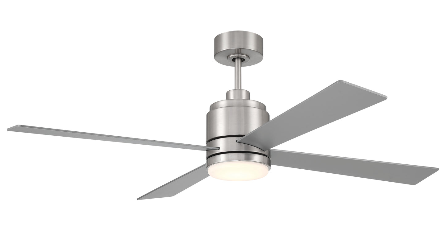 MCY52BNK4 - McCoy 52 4 Blade 52" 4 Blade Ceiling Fan with Light Kit - Brushed Nickel