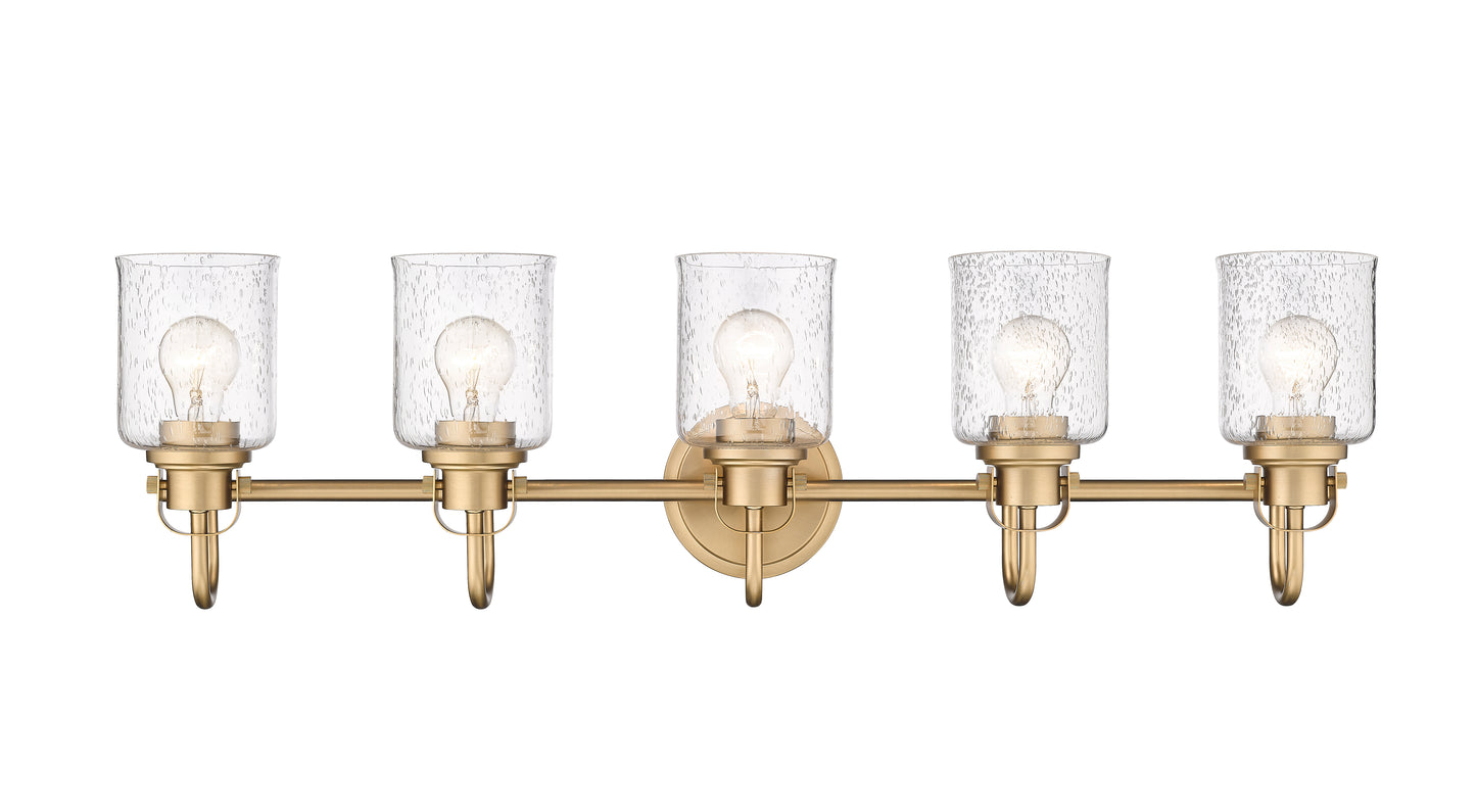 340-5V-HG - Kinsley 5 Light 35" Vanity - Heirloom Gold