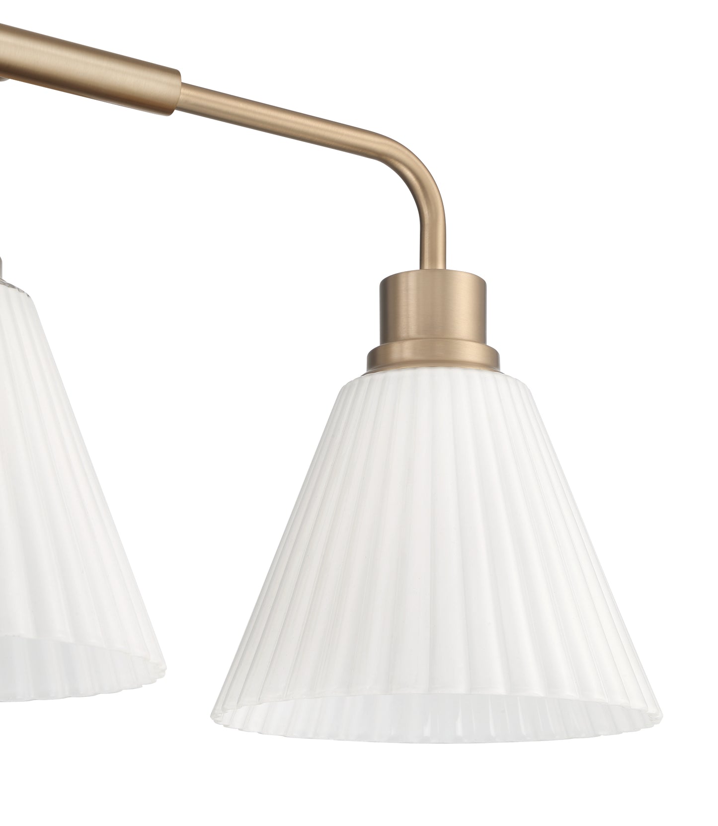 62303-CPZ - Pleated II 3 Light 25" Wide Vanity Light - Premium Bronze