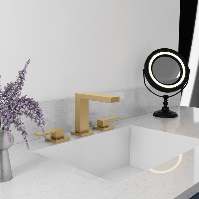 RBCN3-BF-CB - Rubicon Modern Widespread Bath Faucet in Champagne Bronze