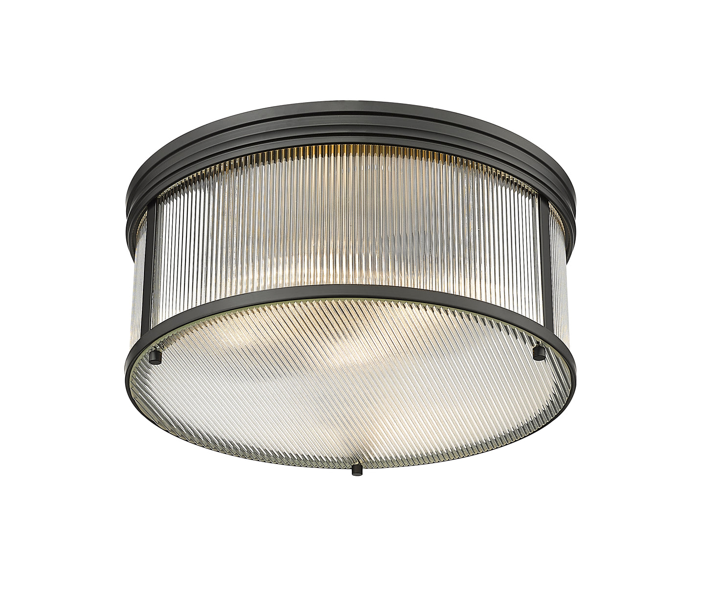 7504FR18-MB - Carnaby 4 Light Flush 18" Mount - Matte Black