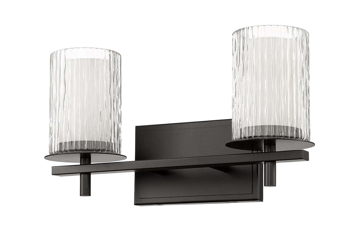 1949-2V-MB - Grayson 2 Light 16" Vanity - Matte Black