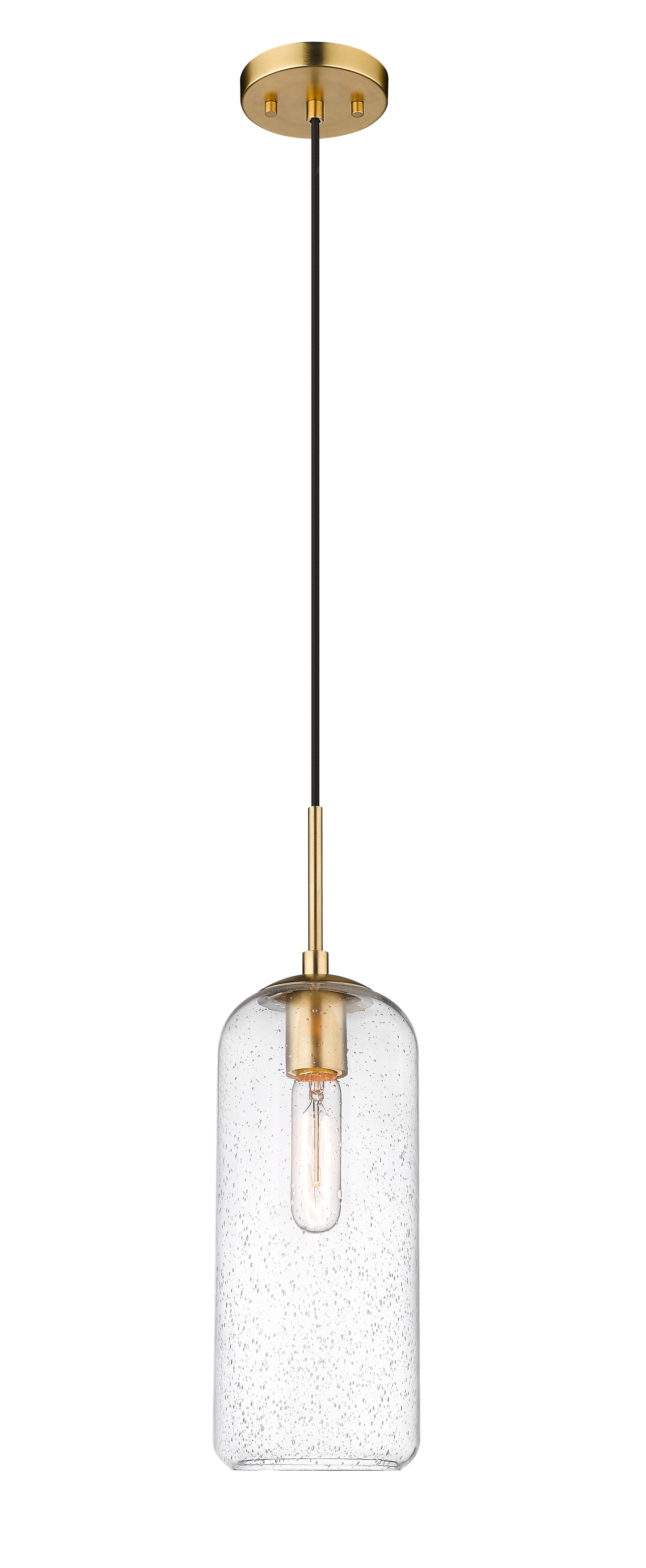 738P17-HBR - Monty 1 Light 5" Pendant - Heritage Brass