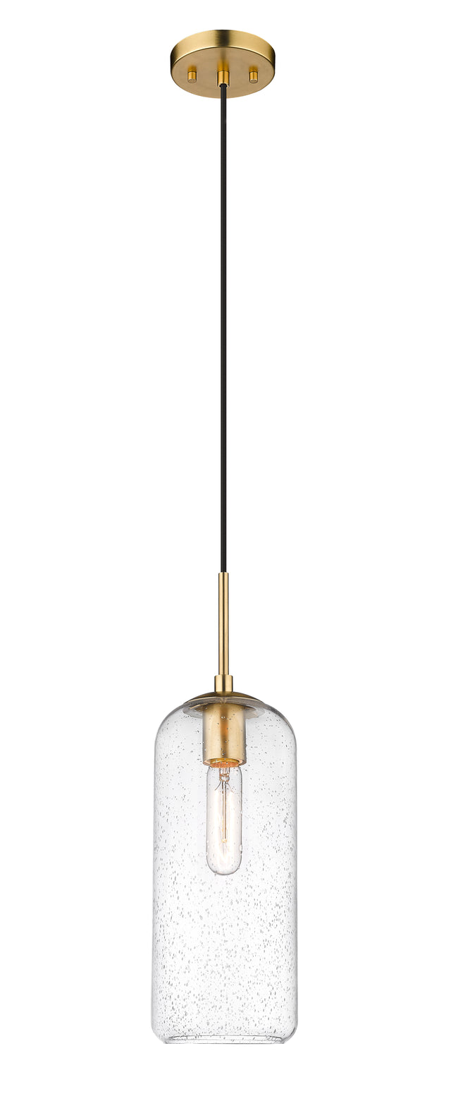 738P17-HBR - Monty 1 Light 5" Pendant - Heritage Brass