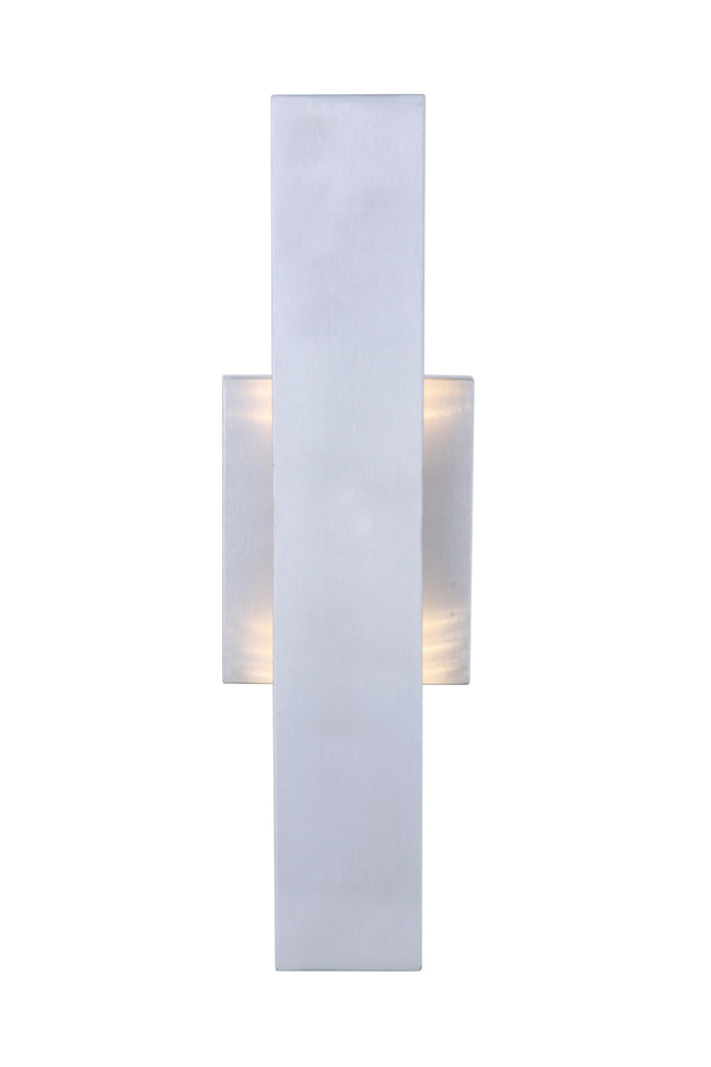 ZA2600-BAO-LED - Rens 1 Light 16" High Outdoor Wall Lantern - Brushed Aluminum