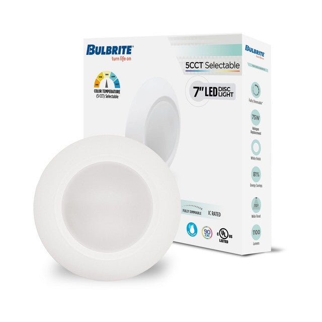 773274 - 7" Dimmable Recessed Retrofit LED White Aluminum Ceiling Light - 14W - 3000K - 4 Pack