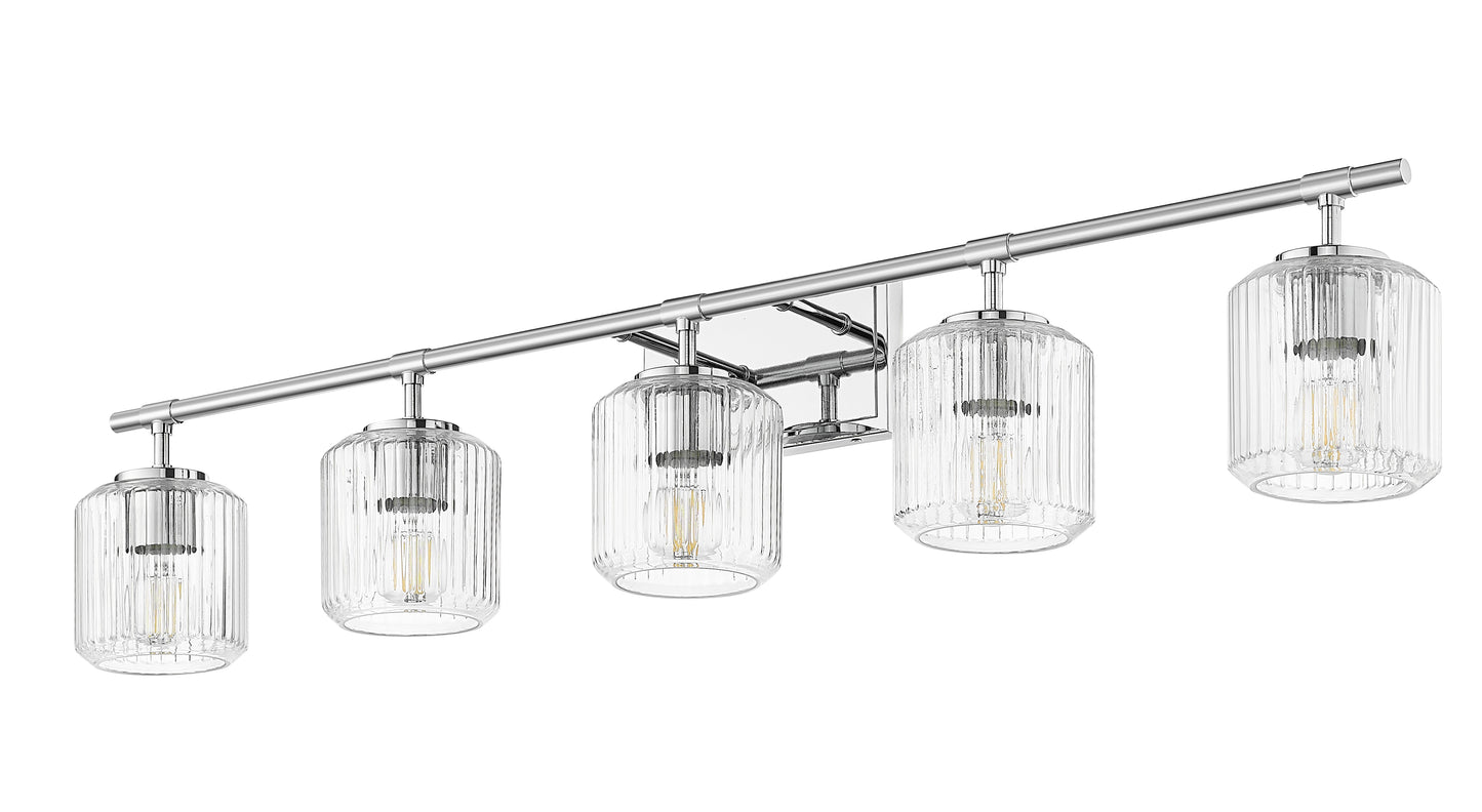 7515-5V-CH - Landon 5 Light 42" Vanity - Chrome