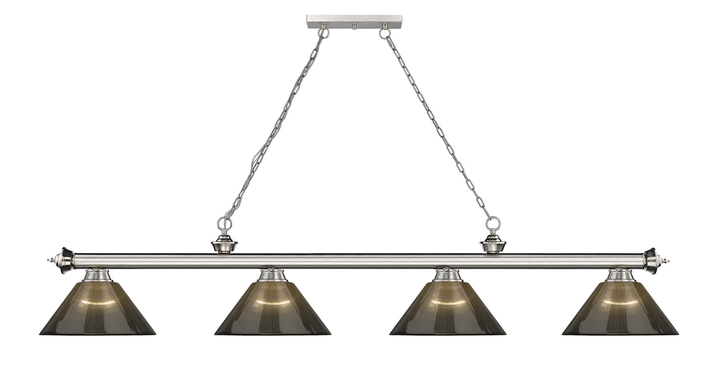 2306-4BN-ARS - Cordon 4 Light 81" Billiard - Brushed Nickel