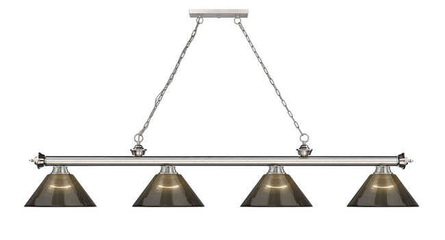 2306-4BN-ARS - Cordon 4 Light 81" Billiard - Brushed Nickel