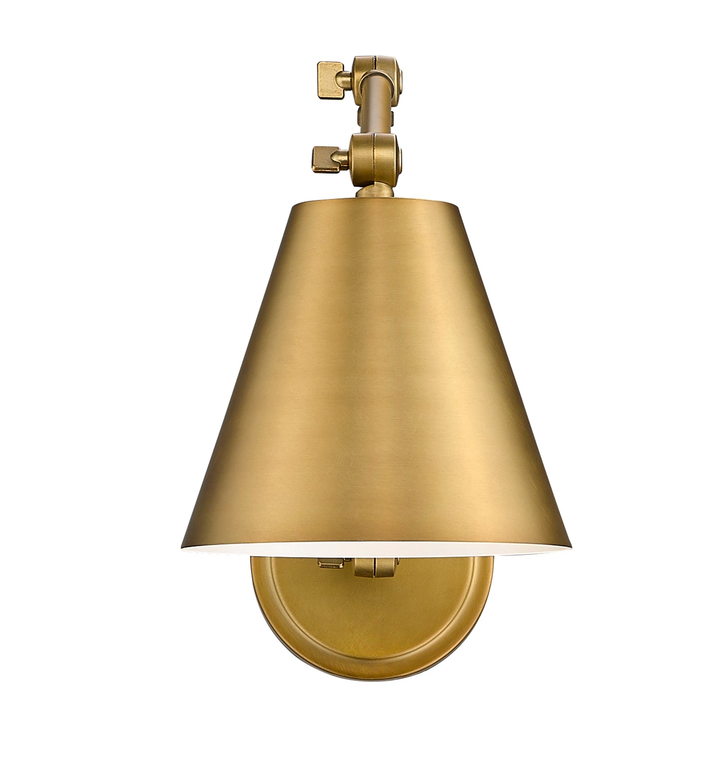 347S-RB - Regent 1 Light Wall 8" Sconce - Rubbed Brass