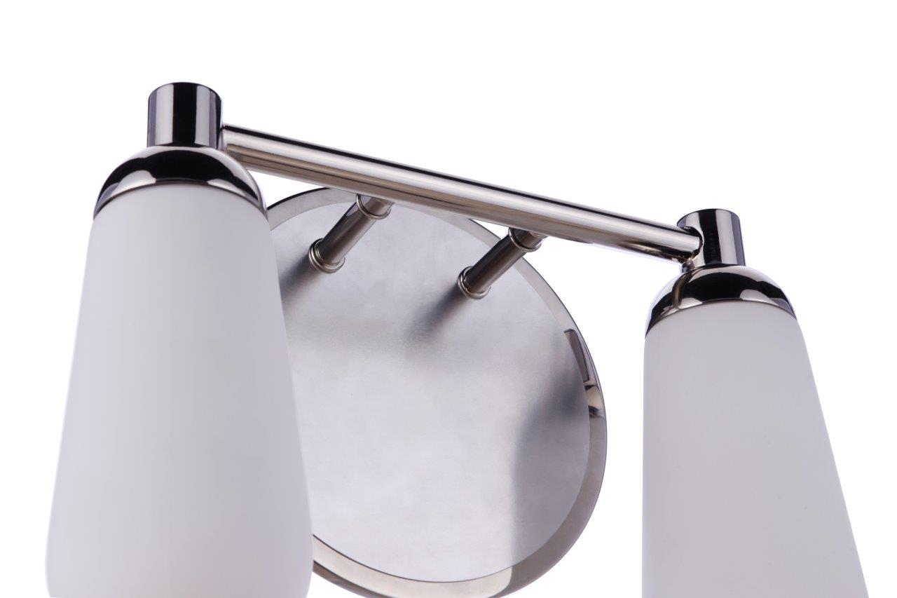 13112BNKPLN2 - Riggs 2 Light 12.38" Wide Vanity Light - Brushed Polished Nickel / Polished Nickel