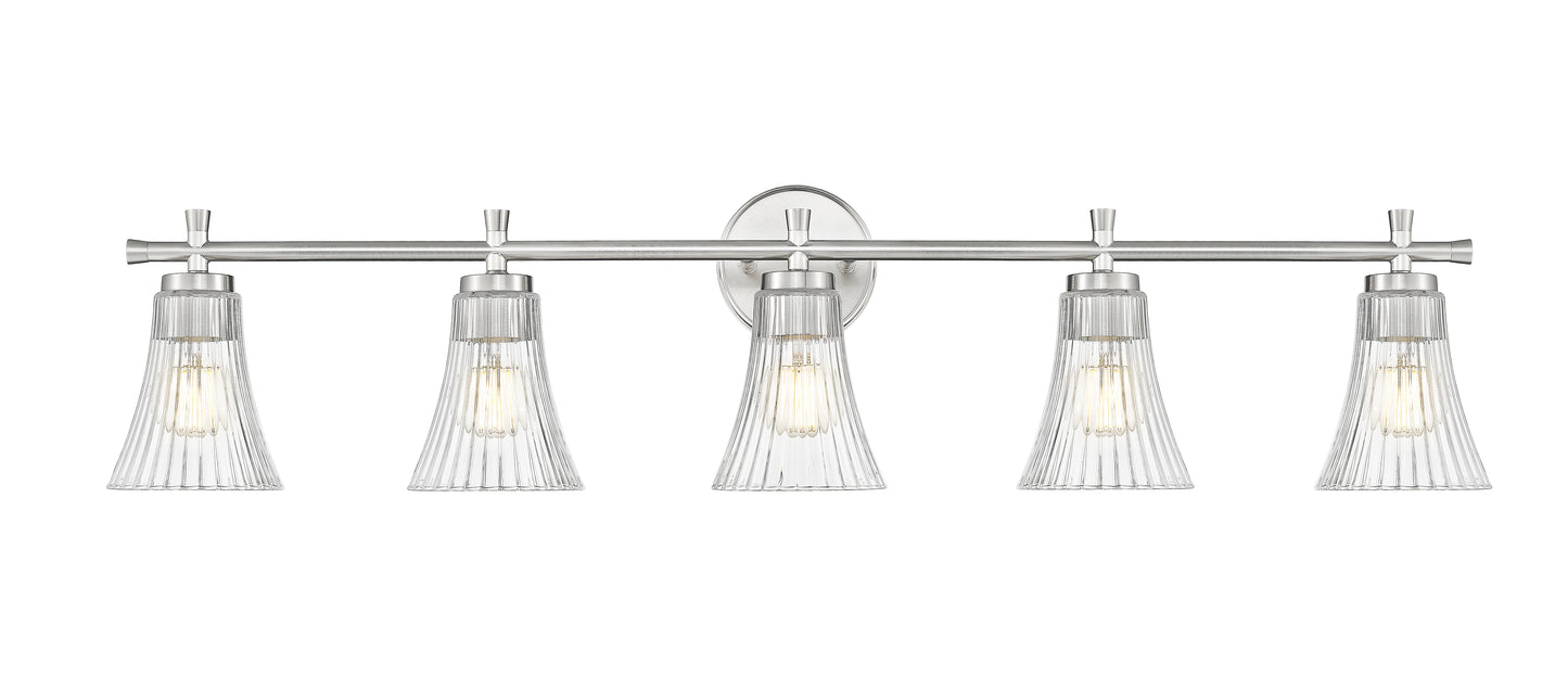 7519-5V-BN - Belle 5 Light 42" Vanity - Brushed Nickel