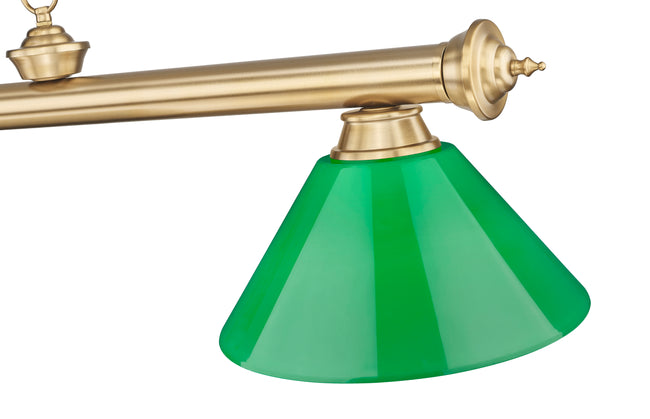 2306-4HBR-PGR - Cordon 4 Light 81" Billiard - Heritage Brass