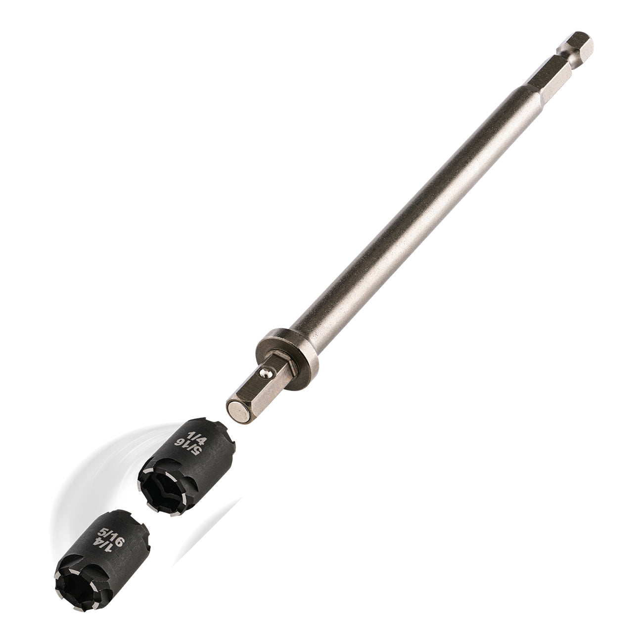 MSHXLCST - 1/4" and 5/16" C-RHEX Sawtooth Reversible Magnetic Hex Driver - 6" Length