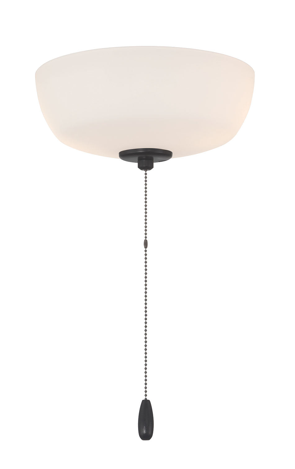 LK2601-2LWF-FB - 2 Light Bowl Light Kit in Flat Black (White Frost Glass)