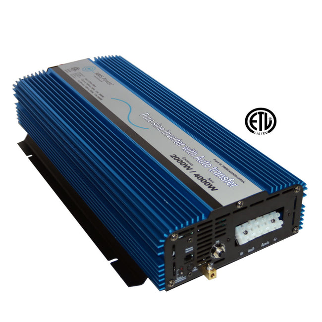PWRIX2000SUL - 2200 Pure Sine Inverter with Transfer Switch - ETL Listed Conforms to UL45