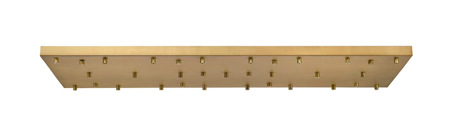 CP5423L-RB - Multi Point Canopy 23 Light Ceiling 18" Plate - Rubbed Brass