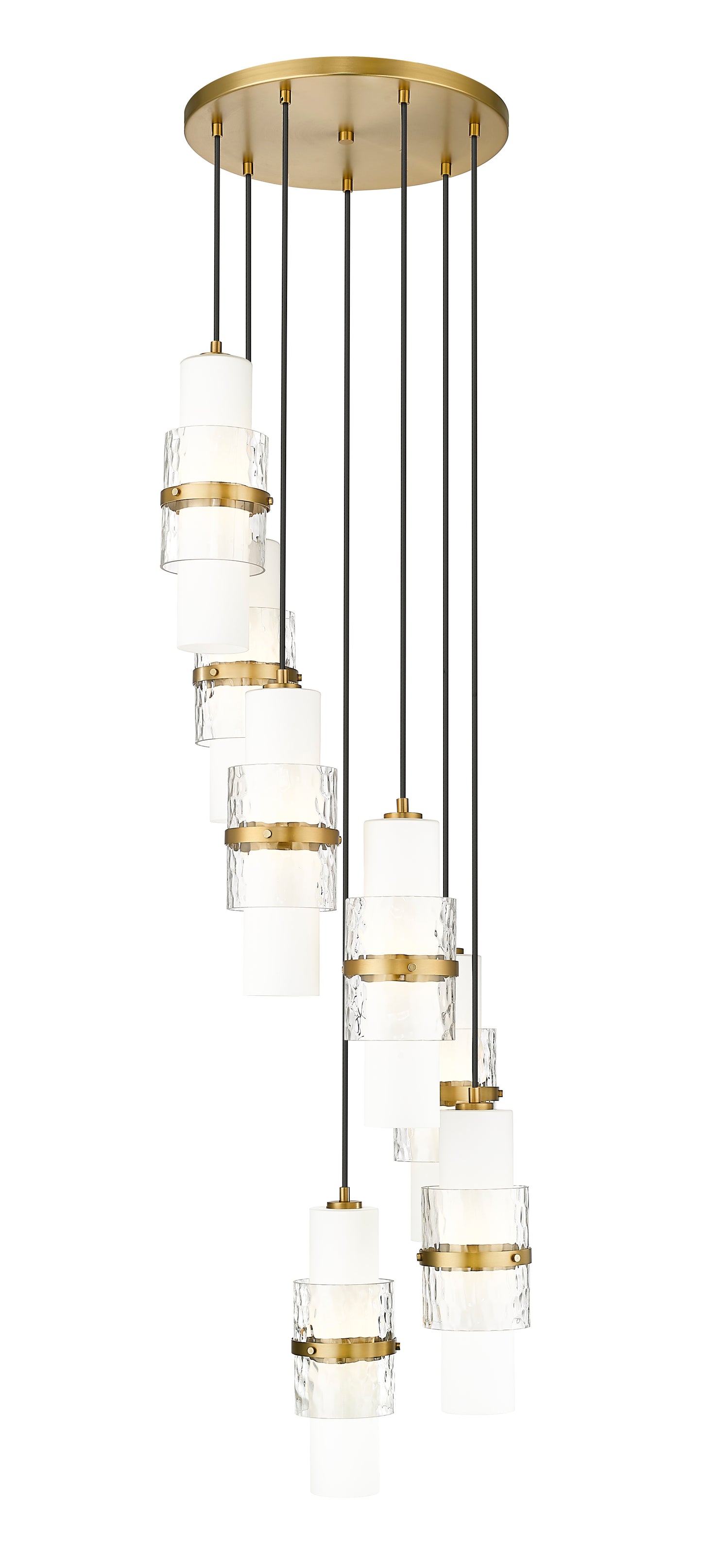 1946P-7R-MGLD - Cayden 7 Light 18" Chandelier - Modern Gold
