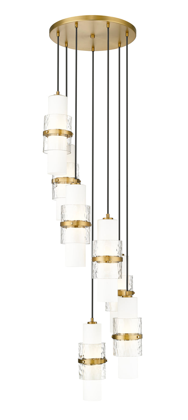 1946P-7R-MGLD - Cayden 7 Light 18" Chandelier - Modern Gold