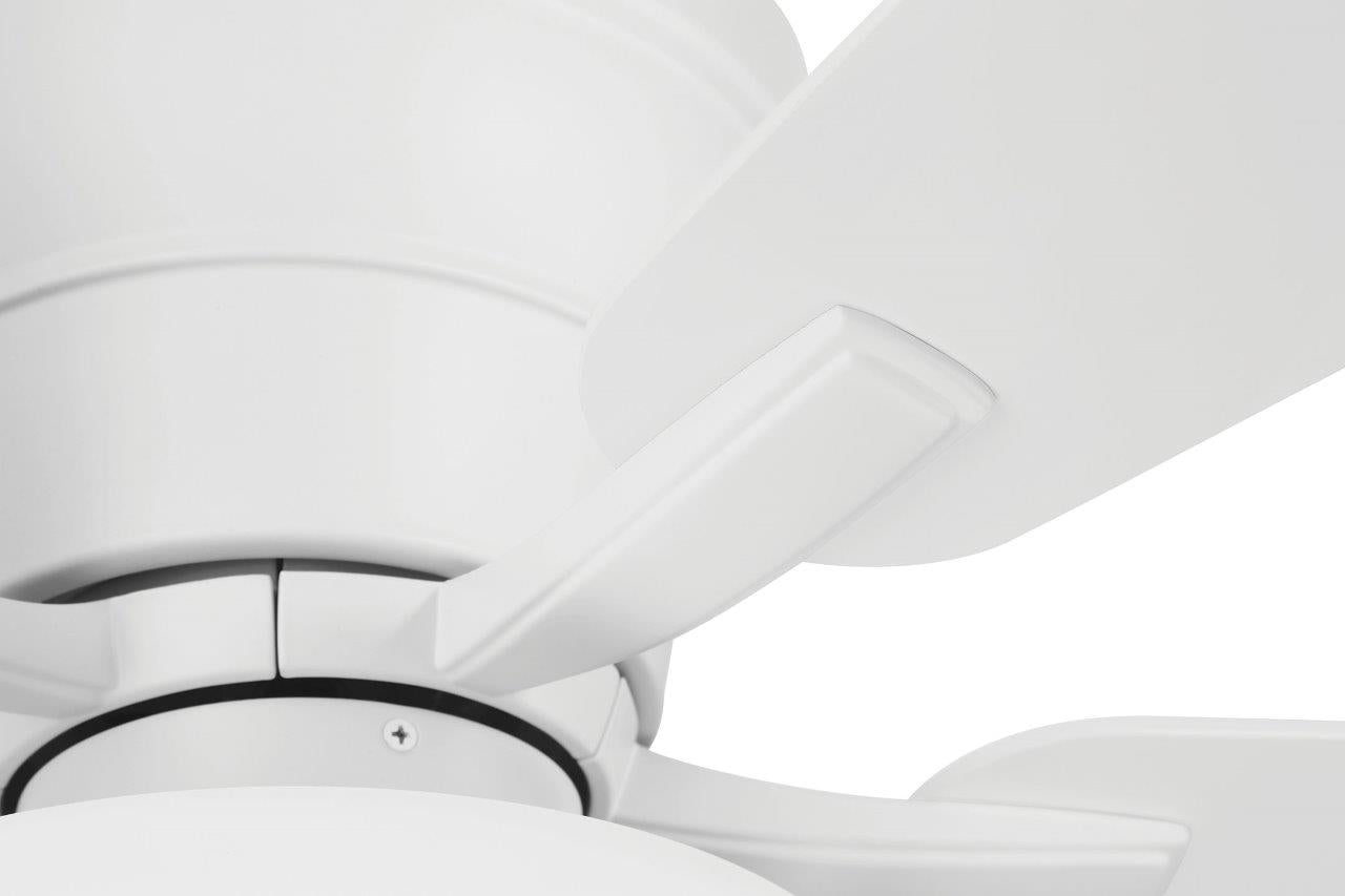 WHL52W5C1 - Wheeler 52 2-Light Bowl 52" 5 Blade Ceiling Fan with Light Kit - White