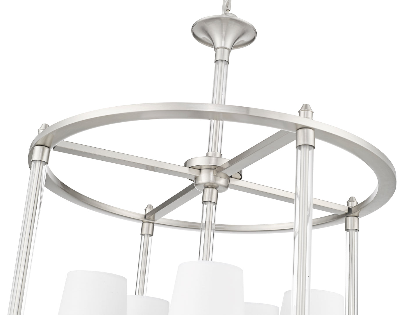 1950-5C-BN - Katerina 5 Light 20" Chandelier - Brushed Nickel