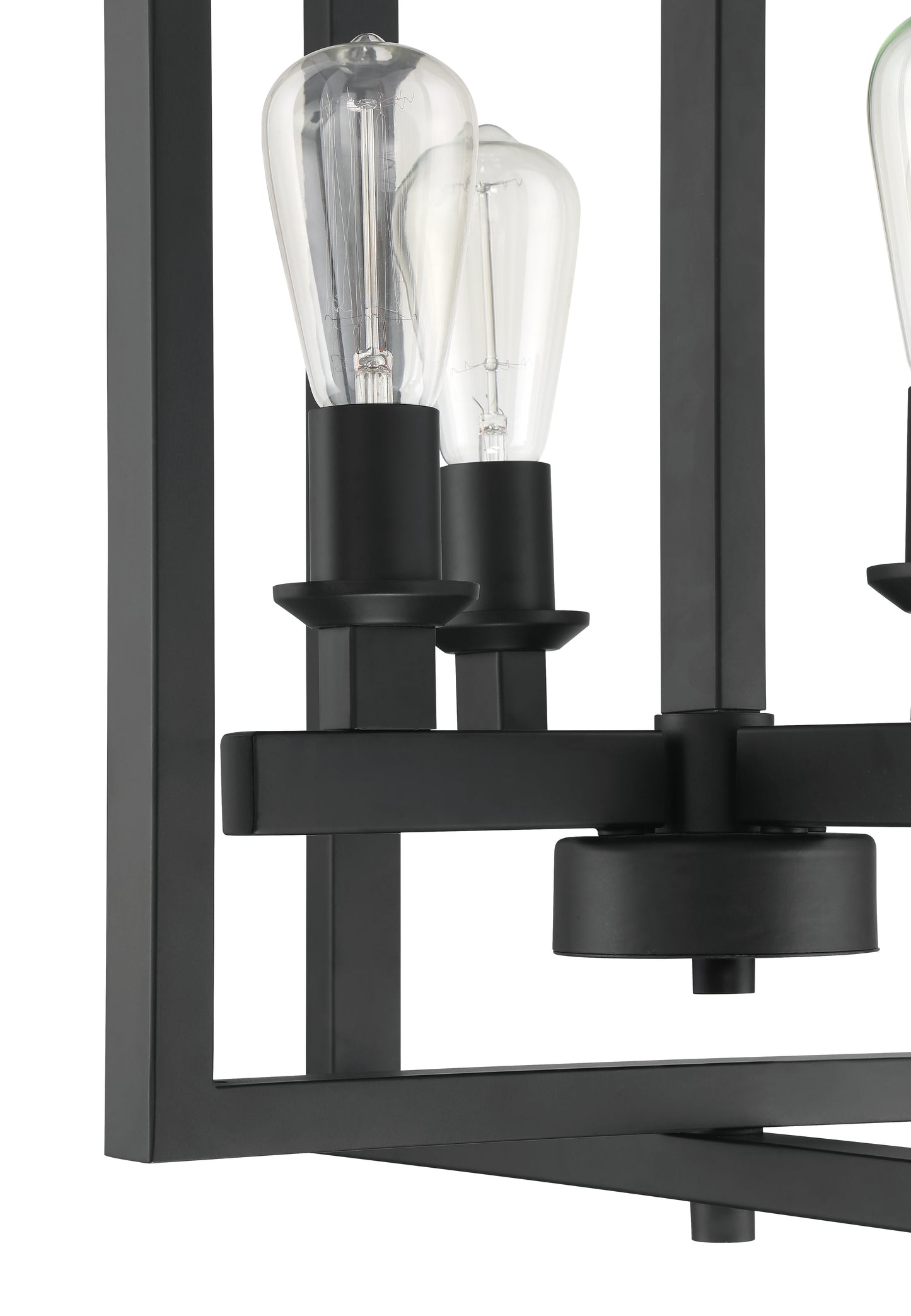 53134-FB - Chicago 4 Light 18" Wide Foyer Light - Flat Black