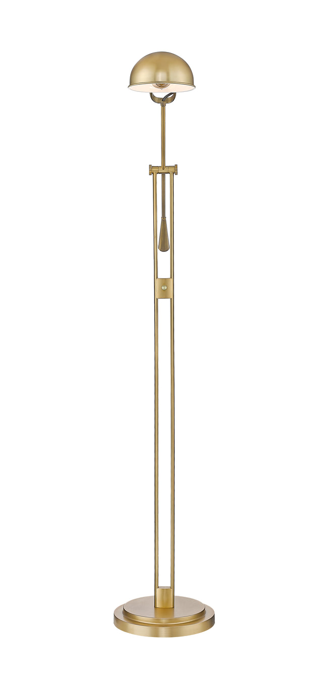 741FL-HBR - Grammercy Park 1 Light Floor 82" Lamp - Heritage Brass