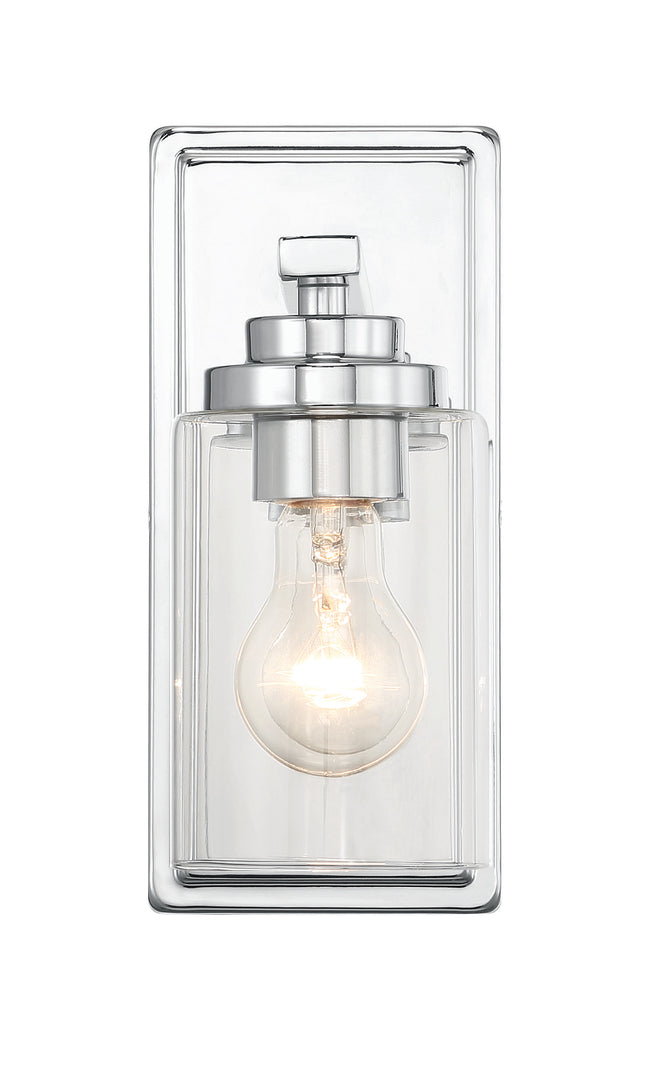 20404CH1 - Clark 1 Light 10" High Wall Sconce - Chrome