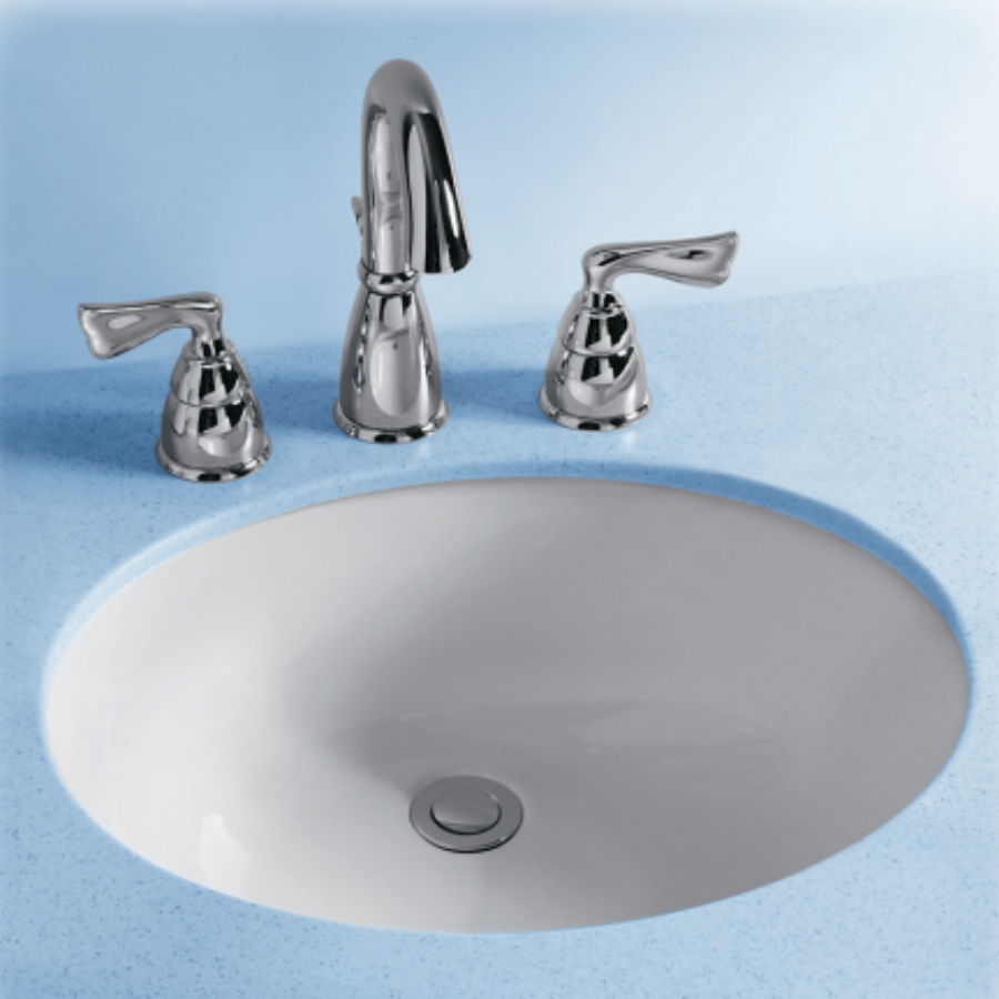 3529-02 - Holiday Lavatory Sink Basin - Oval - Rim/Counter Surface Mount - White