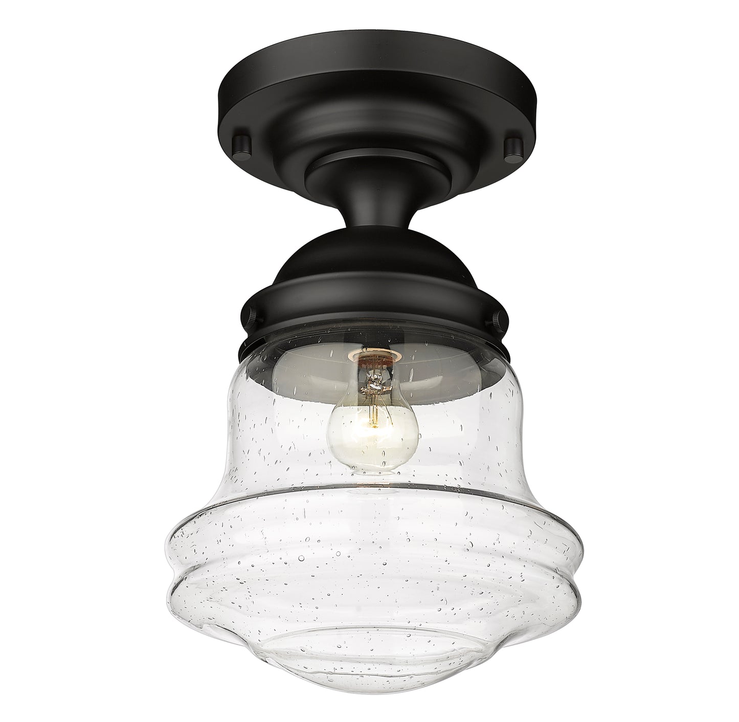 736F10-MB - Vaughn 1 Light Flush 10" Mount - Matte Black