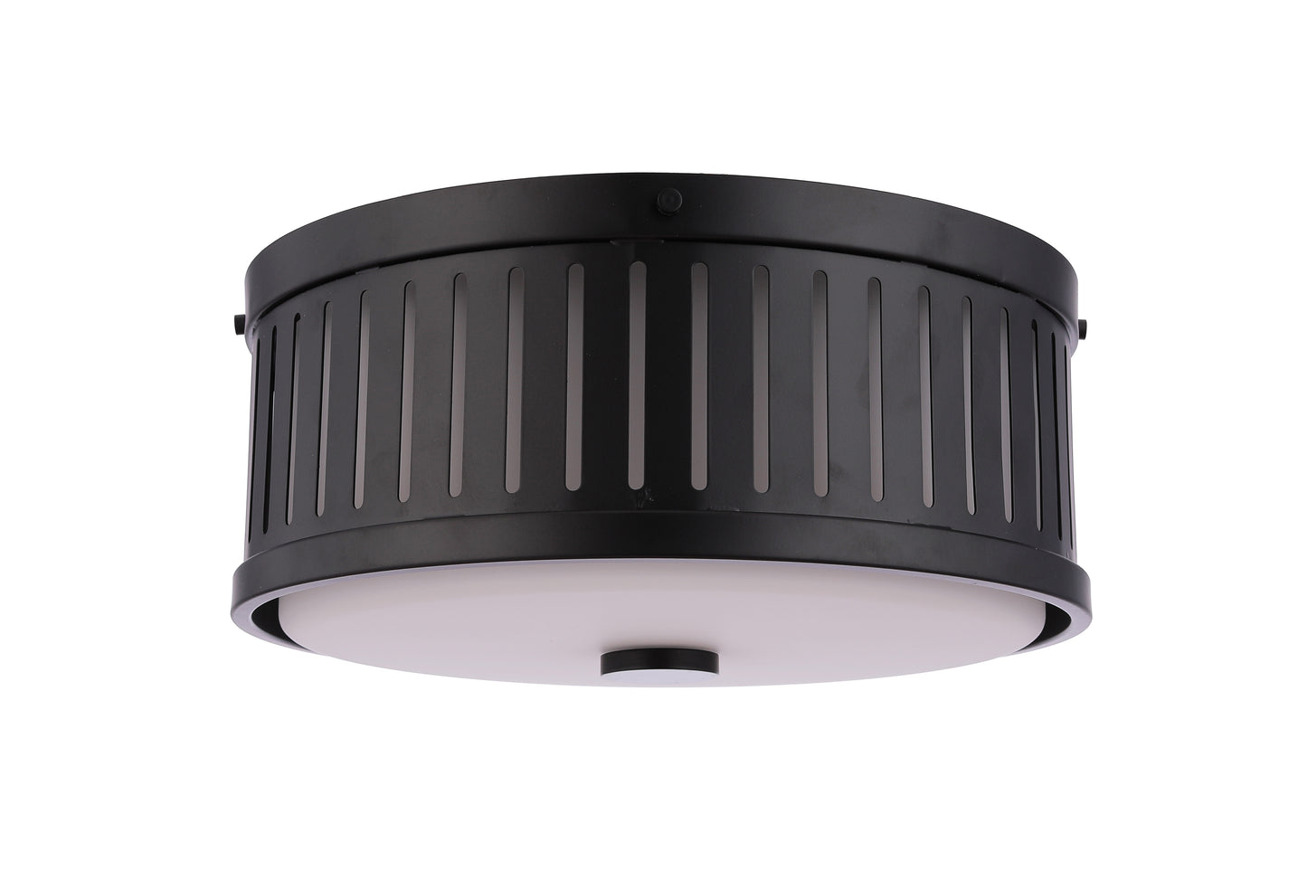 X3313-FB - Livingston 3 Light 13" Wide Flush Mount - Flat Black