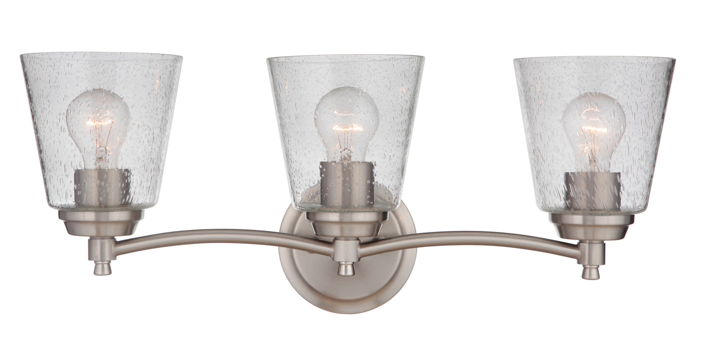 50203-BNK - Tyler 3 Light 22" Wide Vanity Light - Brushed Nickel