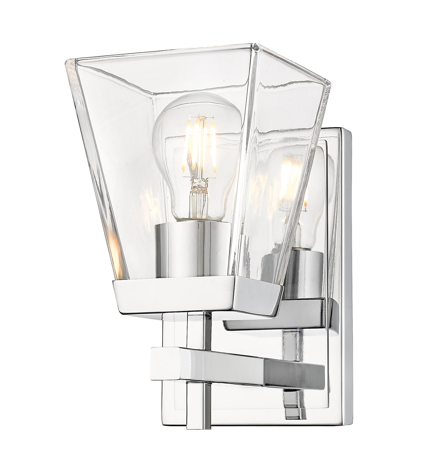 819-1S-CH - Lauren 1 Light Wall 8" Sconce - Chrome