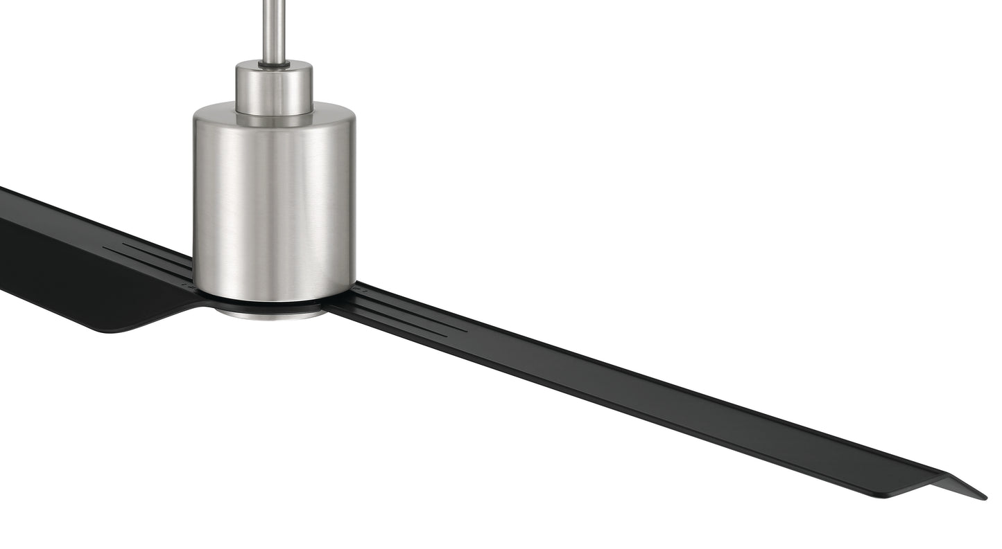 SLK56BNK2 - Sleek 56" 2 Blade Indoor Outdoor Ceiling Fan - Brushed Nickel